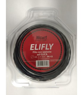 Filo per decespugliatore Elifly, diametro 2.4 mm, metri 43