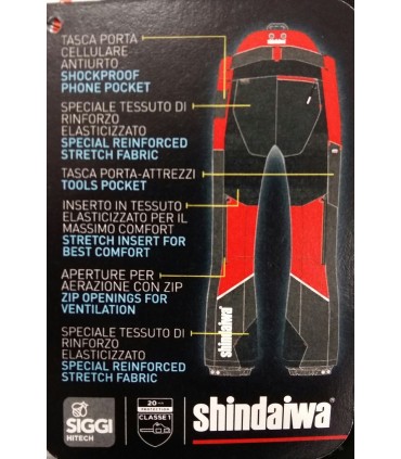 PANTALONE ANTITAGLIO SHINDAIWA CLASSE 1 TG.M 46/48 ULTRALEGGERO - 111002