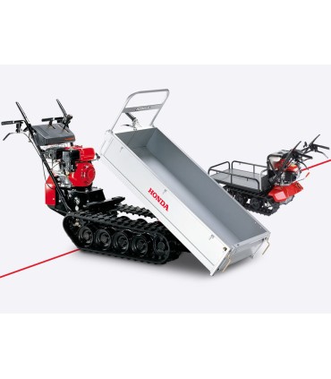 CARRELLO CINGOLATO HONDA HP500,AVANZAMENTO IDROSTATICO,CASSONE ALLARGABILE,MOT.GX160,RIBALTAMENTO MANUALE,PESO 197KG.-HP500-