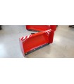 LIVELLA FRONTALE ROGA LM9,LARGHEZZA  CM 90 PER 10 HP, CON SPOSTAMENTO MANUALE, SPONDE LATERALI E RUOTE REGOLAZIONE. -LM9-