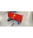 LIVELLA FRONTALE ROGA LM9,LARGHEZZA  CM 90 PER 10 HP, CON SPOSTAMENTO MANUALE, SPONDE LATERALI E RUOTE REGOLAZIONE. -LM9-