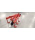 ESTIRPATORE REGISTRABILE ROGA EM7RC A 7 ANCORE COMPLETO DI ATTACCO PER MOTOCOLTIVATORE CON FLANGIATURA STANDARD,PESO  36KG.