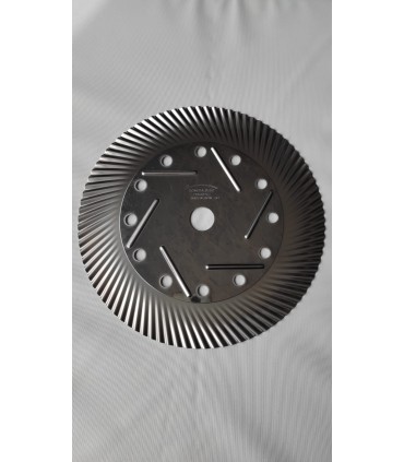 DISCO TOMITA PULIZIA ERBA/MUSCHIO DA CEMENTO/ASFALTO AUTOAFFILANTE DIAMETRO 255MM FORO D.25,4 UNIVERSALE PER DECESPUGLIATORE -TB