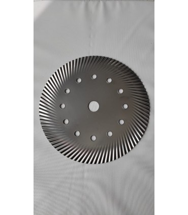 DISCO TOMITA PULIZIA ERBA/MUSCHIO DA CEMENTO/ASFALTO AUTOAFFILANTE DIAMETRO 255MM FORO D.25,4 UNIVERSALE PER DECESPUGLIATORE -TB