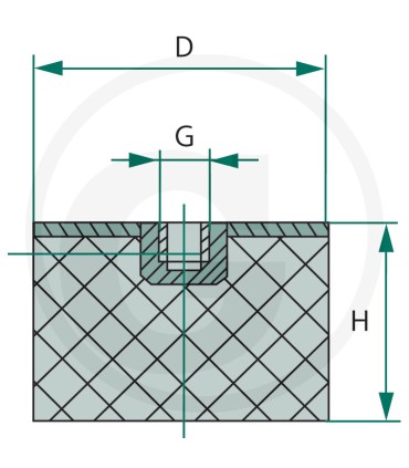 ANTIVIBRANTE 25*25 - 48525-25-5