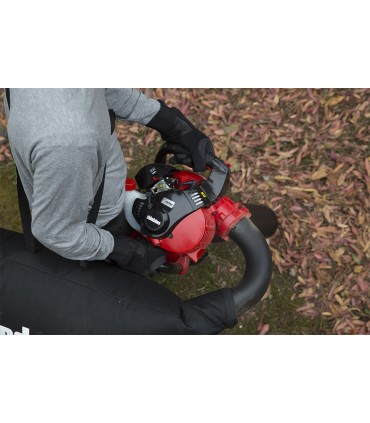 SOFFIATORE/ASPIRATORE SHINDAIWA EBS256S,CILINDRATA 25CC,POTENZA 1,1CV, VEL.ARIA 84,9 MT/SEC,VOLUME ARIA 600 M³/H,PESO 4,4KG.-EBS