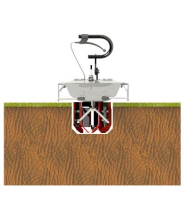 ARATRO CERRUTI AR300REV, REVERSIBILE CON ATTACCO PER NIBBI KAM 13S -AR300REV-