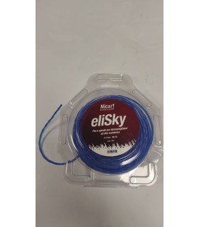 FILO PER DECESPUGLIATORE ELISKY ELICOIDALE,CELESTE,DIAMETRO 2,7MM X 35 METRI -1301-