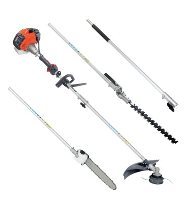 KIT DECESPUGLIATORE OLEO-MAC BCH250D, MOTORE 25CC 2 TEMPI COMPLETO DI TESTINA DECESPUGLIATORE,PROLUNGA 1 MT,TAGLIASIEPI,POTATORE