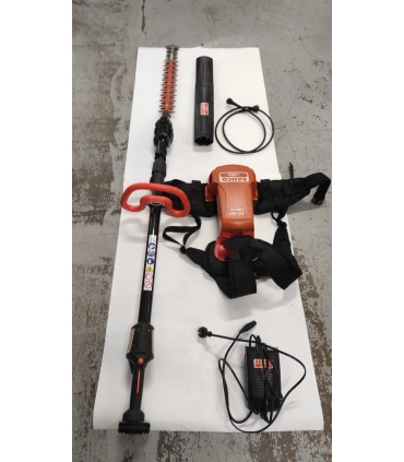 TAGLIASIEPE A BATTERIA TELESCOPICO BAHCO BCL115 CON BATTERIA A ZAINO BAHCO BCL1B4