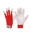 GUANTO DA LAVORO IN PELLE FIORE DI MAIALINO E TESSUTO - TG L - R341984