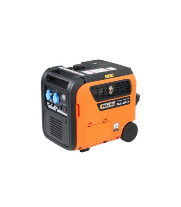 GENERATORE OLEO-MAC PGE 48I S,MOTORE BENZINA 224C³,INVERTER,POTENZA MASSIMA 4,8KW,AVVIAMENTO A STRAPPO ED ELETTRICO,A TROLLEY,PE