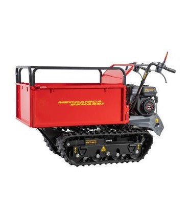 MOTOCARRIOLA CINGOLATA MECCANICA BENASSI MB500,6 MARCE AVANTI,2 RETORMARCIA,PORTATA 500KG,MOTORE LONCIN G200F 5,5CV BENZINA,RIBA