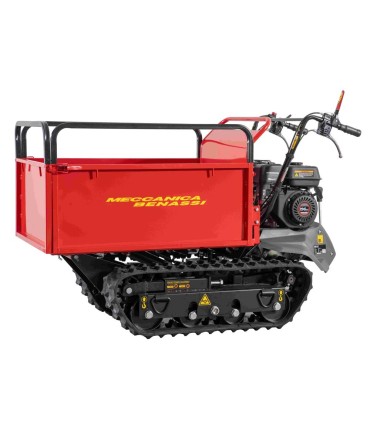 MOTOCARRIOLA CINGOLATA MECCANICA BENASSI MB500,6 MARCE AVANTI,2 RETORMARCIA,PORTATA 500KG,MOTORE LONCIN G200F 5,5CV BENZINA,RIBA