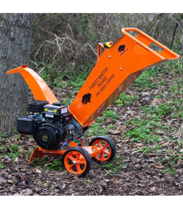 BIOTRITURATORE FOREST MASTER FM14DDES,CIPPABILE MASSINO 10 CM,MOTORE A BENZINA 14CV AVVIAMENTO ELETTRICO,SISTEMA TAGLIO A TAMBUR