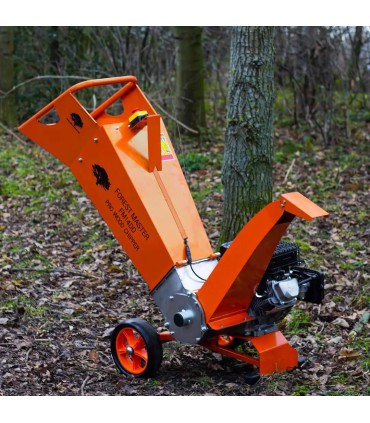 BIOTRITURATORE FOREST MASTER FM14DDES,CIPPABILE MASSINO 10 CM,MOTORE A BENZINA 14CV AVVIAMENTO ELETTRICO,SISTEMA TAGLIO A TAMBUR