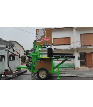 SERIE COMBINATA COMAP 800P CON SPACCALEGNA IDRAULICO ORIZZONTALE,MOLTIPLICATORE,CARRELLATA COMPLETO DI PROLUNGA PER PIANO