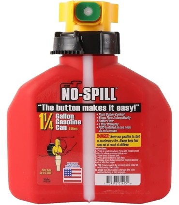 TANICA BENZINA/GASOLIO 5 LITRI -NO SPILL- ORIGINALE,EX HONDA CAN 05, con Beccuccio travasatore con funzione di interruzione auto