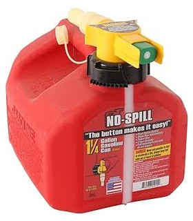 TANICA BENZINA/GASOLIO 5 LITRI -NO SPILL- ORIGINALE,EX HONDA CAN 05, con Beccuccio travasatore con funzione di interruzione auto