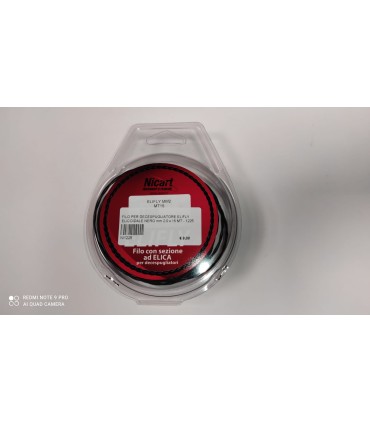 FILO PER DECESPUGLIATORE ELIFLY ELICOIDALE NERO mm 2,0 x 15 MT - 1225