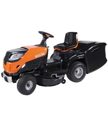 TRATTORINO OLEO-MAC 86R/12,5K M,86CM TAGLIO BILAMA CON RACCOLTA,MOTORE EMAK K 1250 12,5CV BENZINA,CAMBIO MECCANICO,PESO 190 KG. 