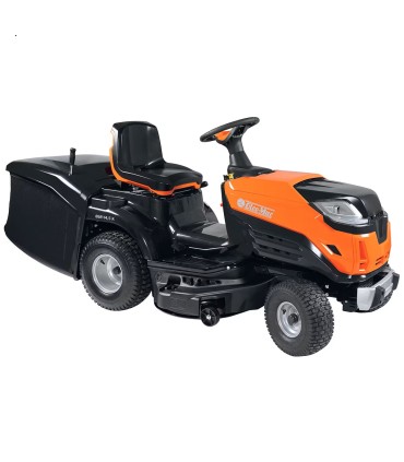 TRATTORINO OLEO-MAC 86R/12,5K M,86CM TAGLIO BILAMA CON RACCOLTA,MOTORE EMAK K 1250 12,5CV BENZINA,CAMBIO MECCANICO,PESO 190 KG. 