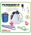 VERRICELLO PORTABLEWINCH PCW500-A,MOTORE HONDA BENZINA GXH50,TRAZIONE MAX 1000 KG,PESO 16KG.,COMPLETO CON CARDA 12MM X 50MT,RADI