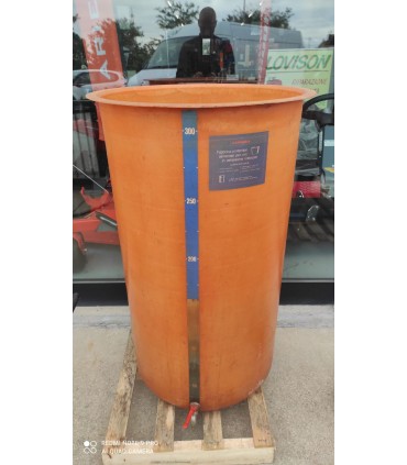 BOTTE IN VETRORESINA 300LT CON COPERCHIO E POMPA ARIA