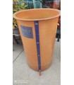 BOTTE IN VETRORESINA 200LT CON COPERCHIO E POMPA ARIA