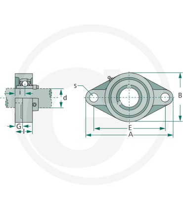CUSCINETTO - UCFL206