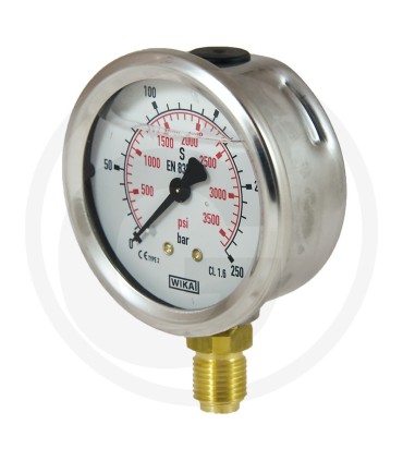 MANOMETRO 250 BAR D.63MM - 1/4