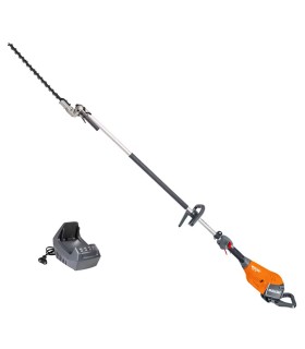 KIT TAGLIASIEPI BATTERIA AD ASTA OLEO-MAC BCI35HL,BATTERIA 40V 5AH,CARICABATTERIA STANDARD,DOPPIA LAMA LUNGA 40CM ORIENTABILE,LU