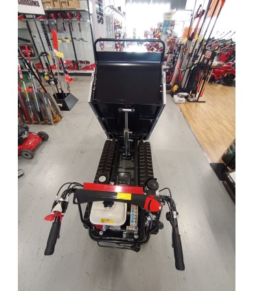 TRASPORTER CINGOLATA GKZ MODELLO GK6500HEI,MOTORE HONDA GX200,POTENZA 5,8CV BENZINA,3 MARCE AVANTI 1 RETROMARCIA,PORTATA 650 KG,