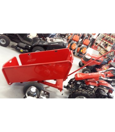 MINI CARRO MORELLATO FRONTALE PER MOTOCOLTIVATORE CON SPONDE ALLARGABILI,STERZO,RIBALTABILE MANUALE,ATTACCO PER MOTOCOLTIVATORE