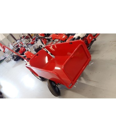 MINI CARRO MORELLATO FRONTALE PER MOTOCOLTIVATORE CON SPONDE ALLARGABILI,STERZO,RIBALTABILE MANUALE,ATTACCO PER MOTOCOLTIVATORE