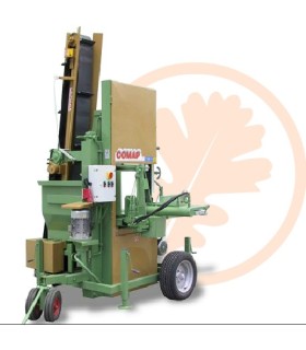 Sega a nastro con spaccalegna idraulico orizzontale Comap modello 900 e nastro incorporato, tasmissione completamente idraulica