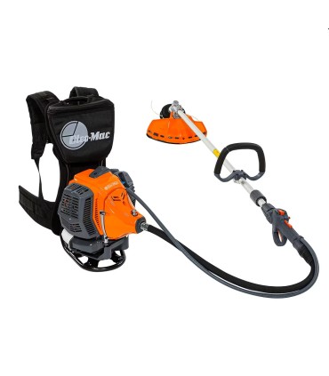 DECESPUGLIATORE OLEO-MAC A ZAINO BCF540,CILINDRATA 52CC,POTENZA 3,3CV,PESO 12,8KG,testina Load&Go Ø 130 mm con filo Ø 3,00 mm -