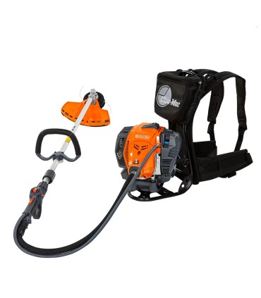 DECESPUGLIATORE OLEO-MAC A ZAINO BCF540,CILINDRATA 52CC,POTENZA 3,3CV,PESO 12,8KG,testina Load&Go Ø 130 mm con filo Ø 3,00 mm -