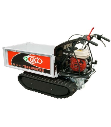TRASPORTER CINGOLATA GKZ MODELLO GK500H,MOTORE HONDA GX200,POTENZA 5,8CV BENZINA,3 MARCE AVANTI 1 RETROMARCIA,PORTATA 500 KG,RIB